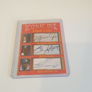 Michael Jordan Bo Jackson ken griffey jr 1/1000